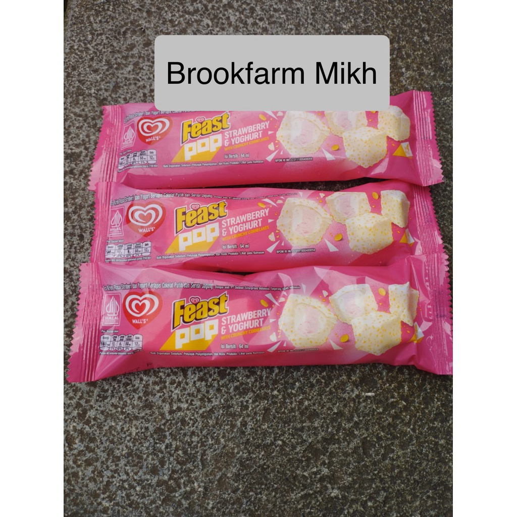 

Walls Feast Pop Strawberry Yogurt