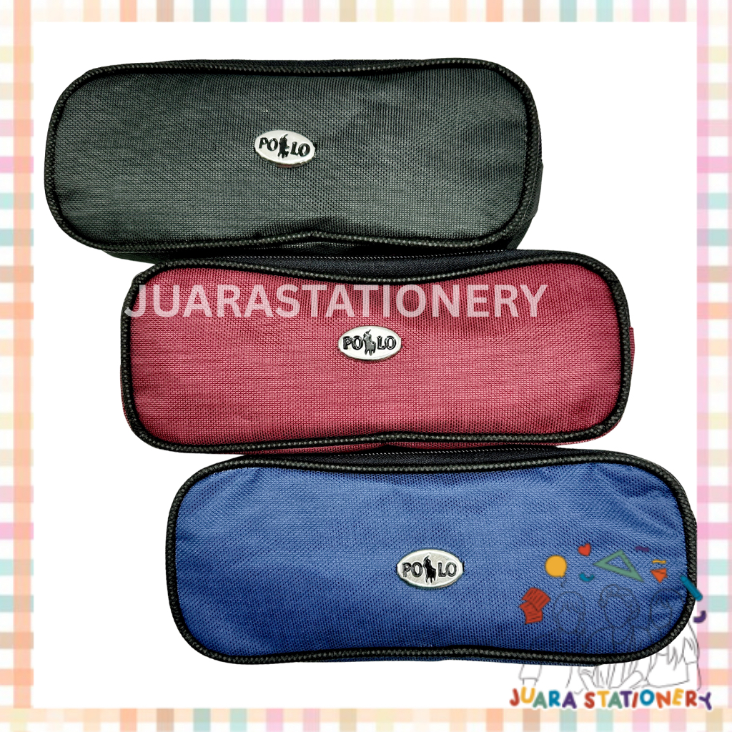 

(1206) JUARASTATIONERY Tempat Pensil Seleting POLO / Tempat Pensil Resleting Pencil Case