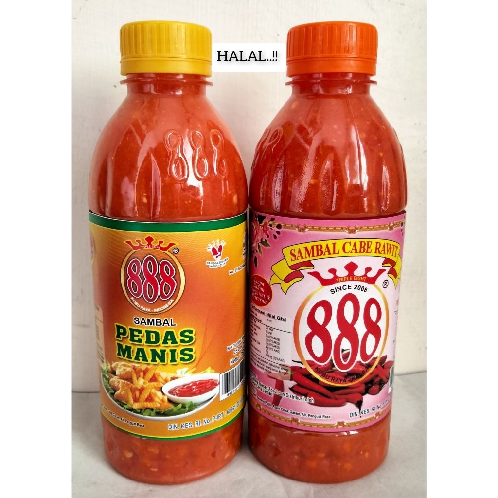 

Sambal Cabe Rawit 888 / Sambal Cabe 888 / Sambal Cabai Rawit Asli / Sambal Cabe Khas Singkawang / Oleh Oleh Khas Pontianak / Chili Sauce / Sambel Cabai 888