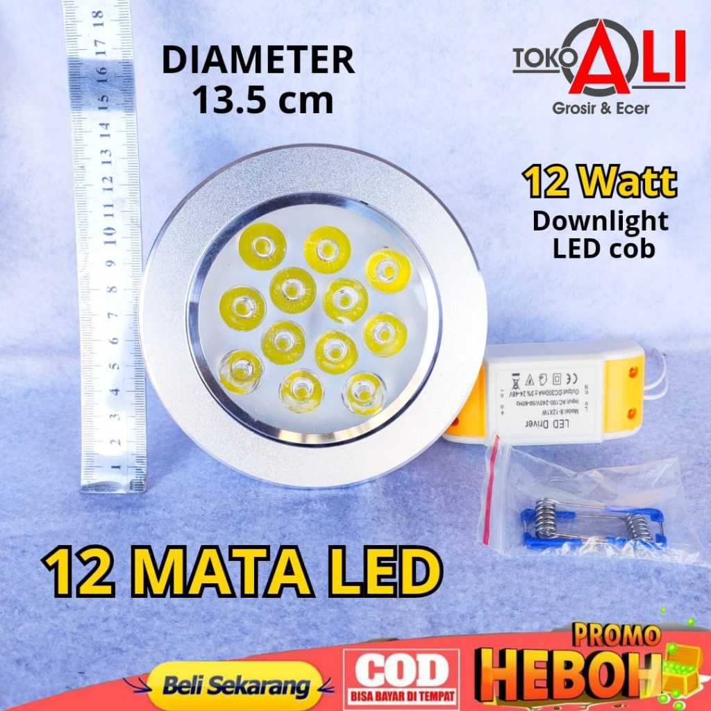 Lampu Donwlight led COB spotlight plafon 3w 5w 7w 9w 12w LED driver