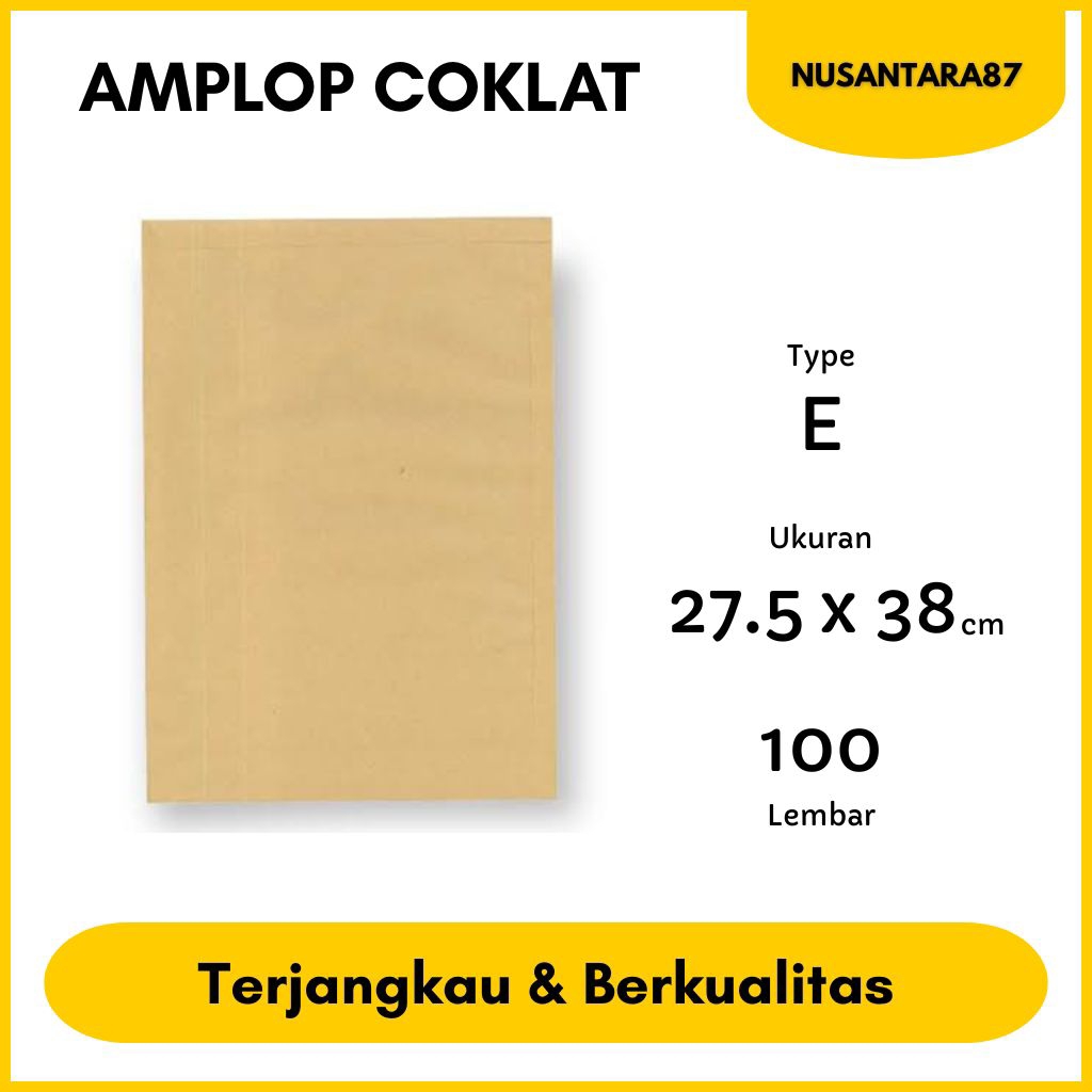 

Amplop Samson Coklat Guanaco Type E