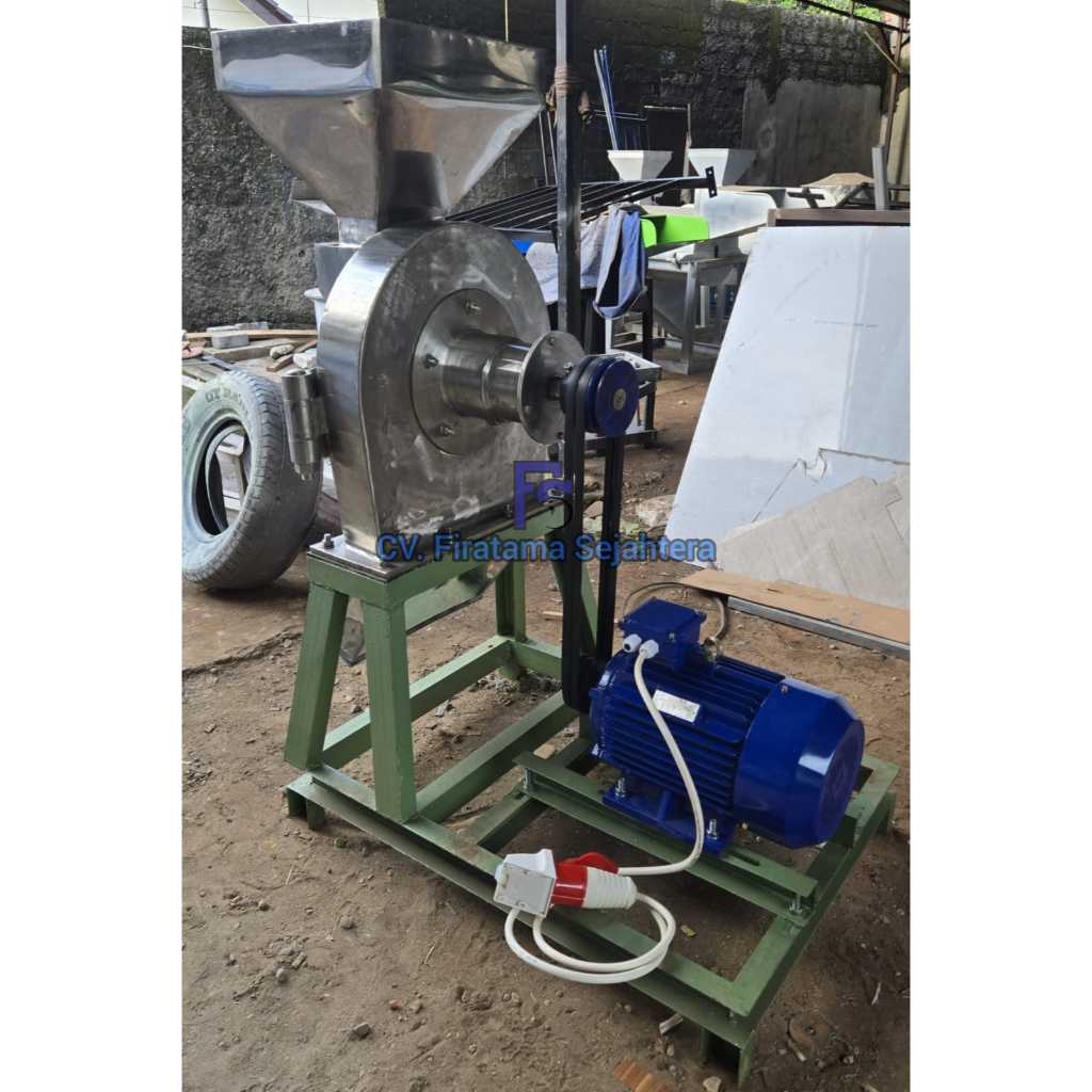 Mesin Penepung Jagung - Penepung Pakan Ikan Disk mill FFC 23 Stainless Steel Tanpa Mesin Penggerak