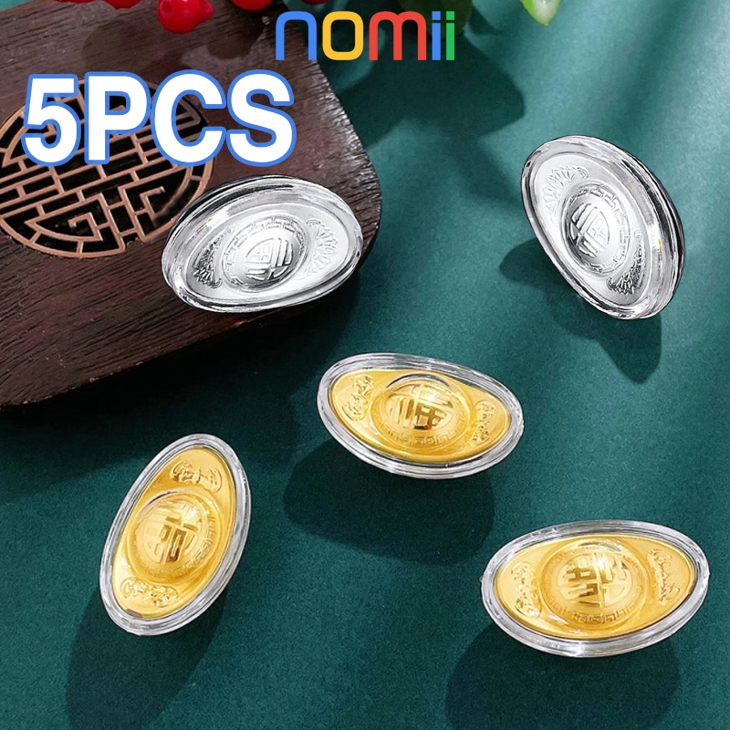 Hiasan Yen Pao 5pcs Ornamen Feng Shui Home Ornament/Yen Pao Ornamen/Mini Yen Bao Ingot Emas Simbol M
