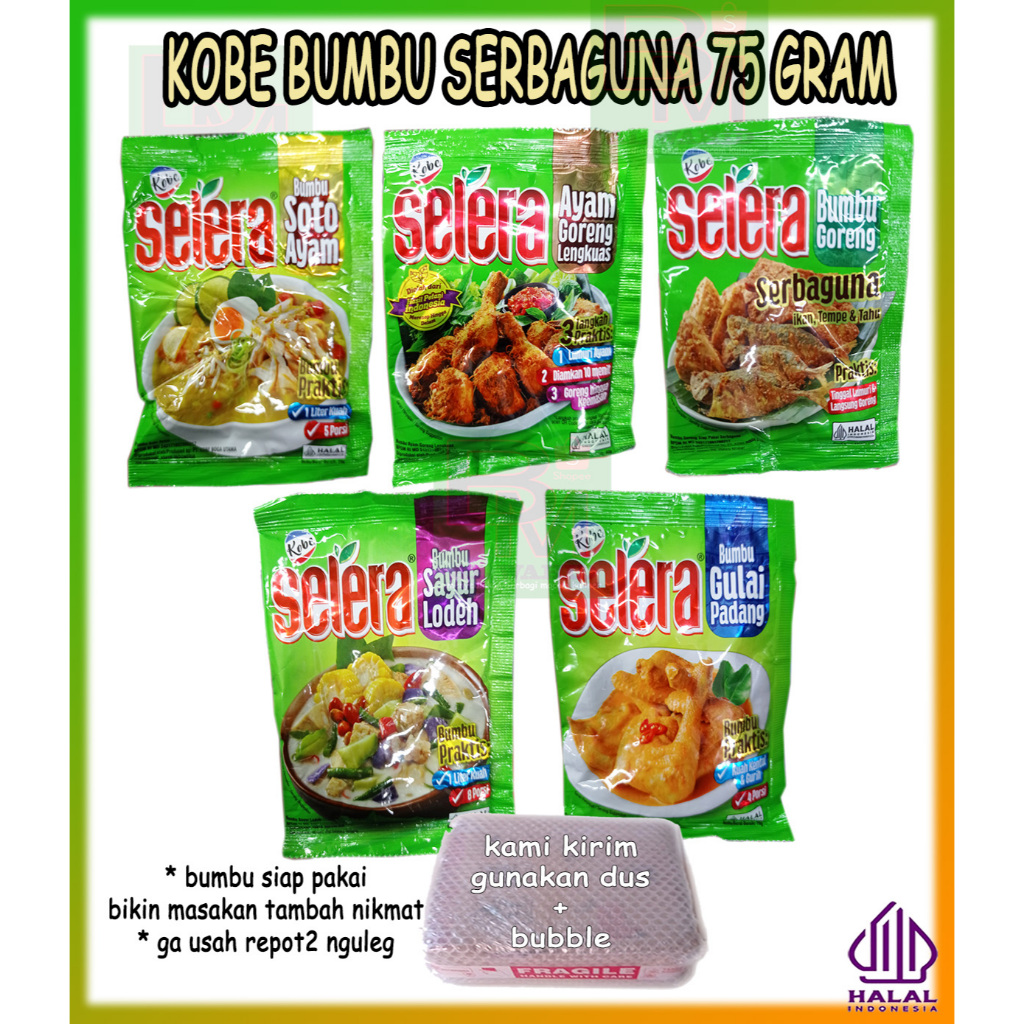 

Kobe Selera Bumbu Serbaguna 75 Gram