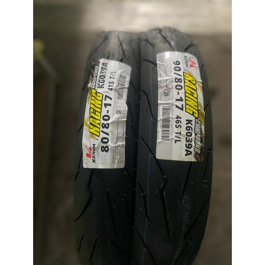 BAN MOTOR RING 17 KENDA K6039 SOFT COMPOUND SATUAN DAN SEPASANG FREE PENTIL