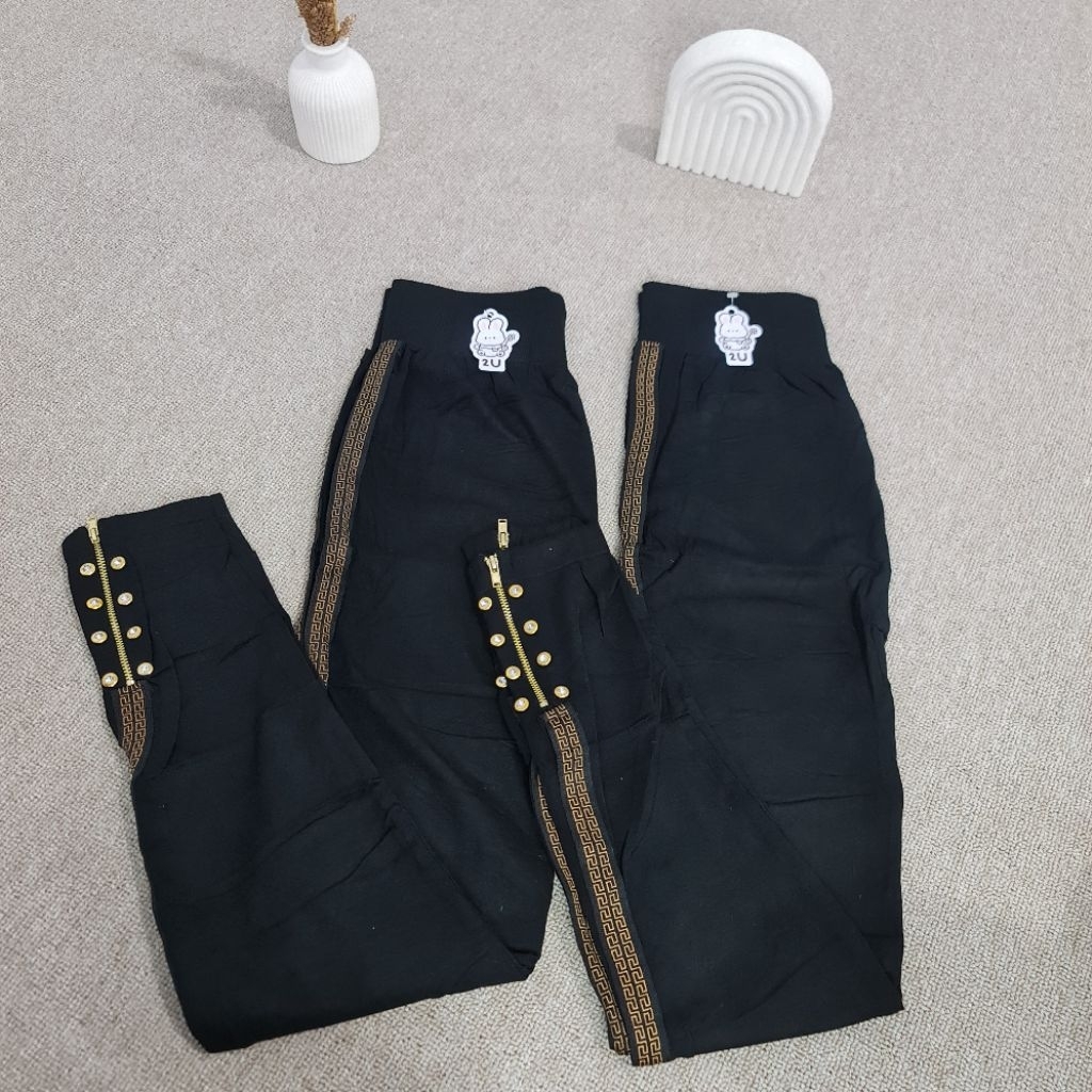 2U Legging Zipper Mutiara | Legging Ziper Vercase | Celana Legging Wanita