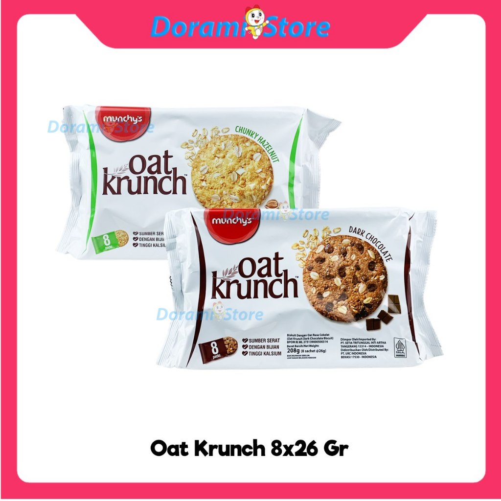 

Munchy's Oat Krunch Chunky 8x26gr / Biskuit Oat Renyah