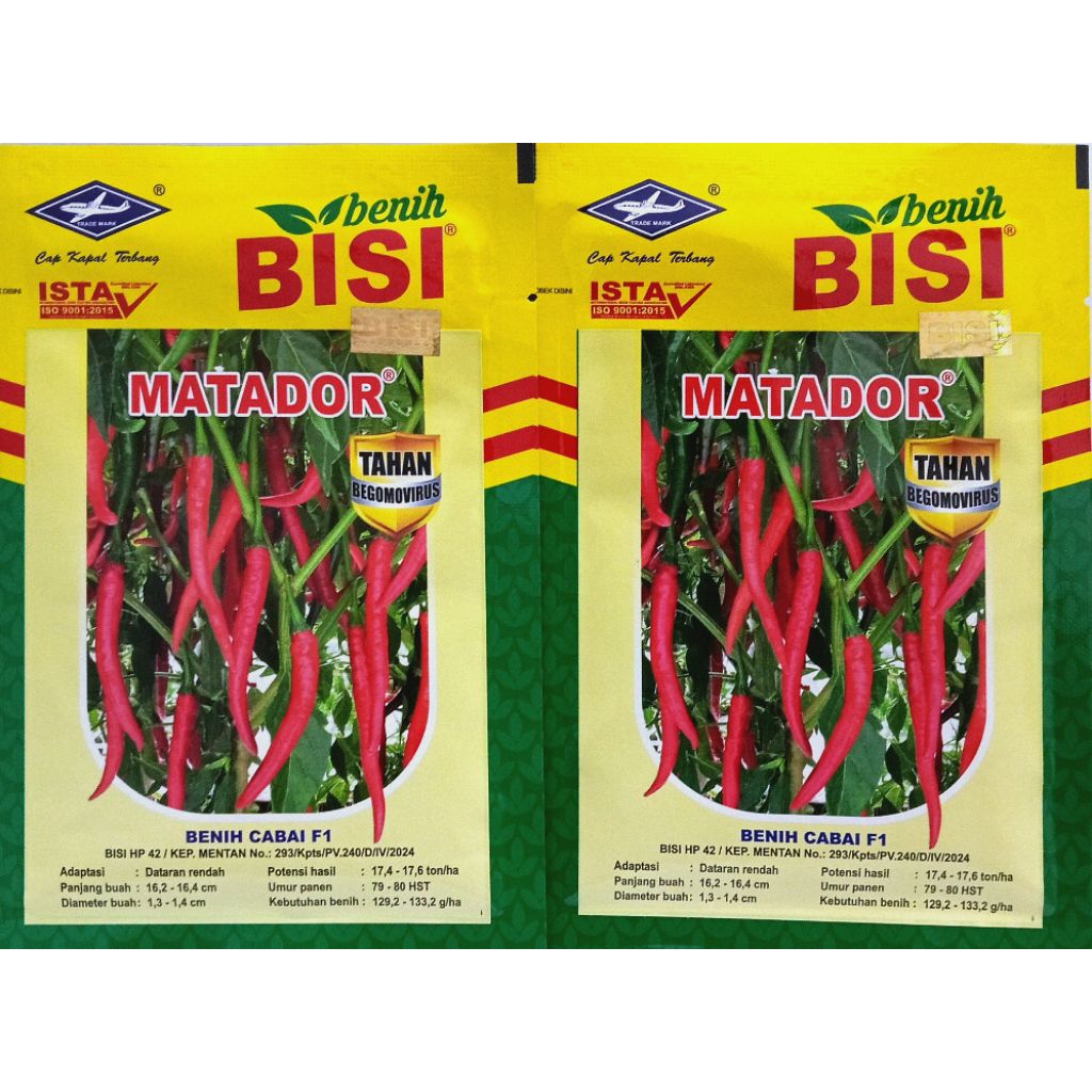 CABE MATADOR Kemasan 10 gr - Benih Cabe F1 Cap kapal Terbang
