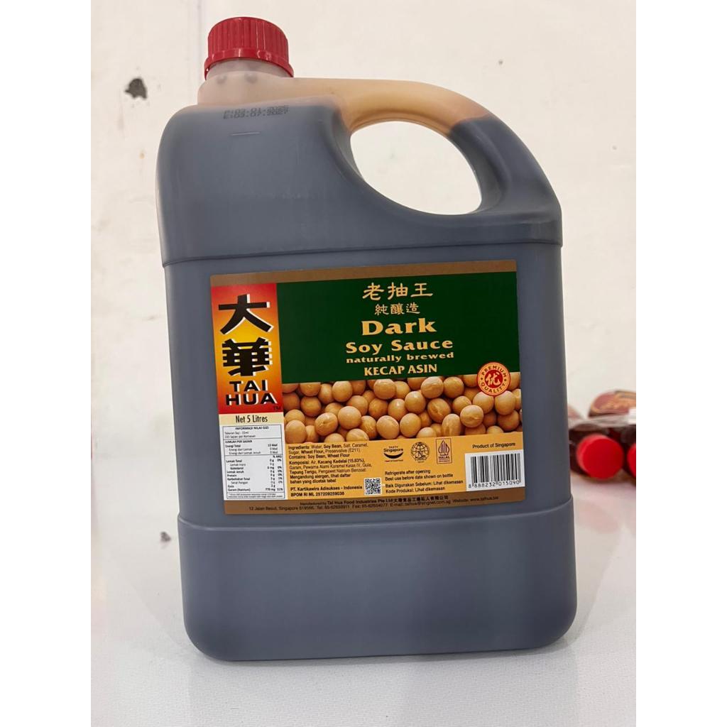 

Dark Soy Sauce Tai Hua / Kecap Asin Tai Hua - 5 Ltr
