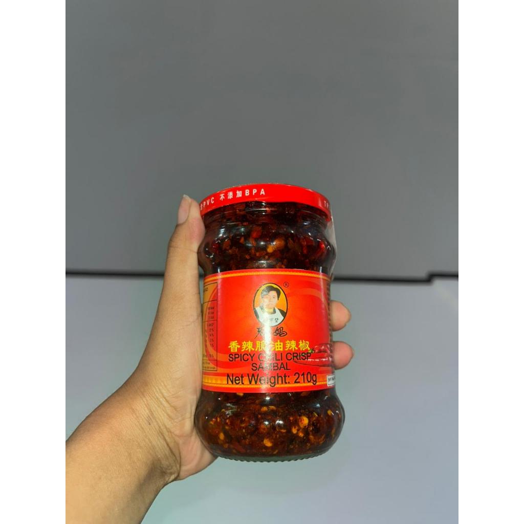 

Lao Gan Ma Crispy Chilli in Oil / Crispy Chili in Oil Lao Gan Ma / Sambal Crispy Lao Gan Ma - 210 Gram