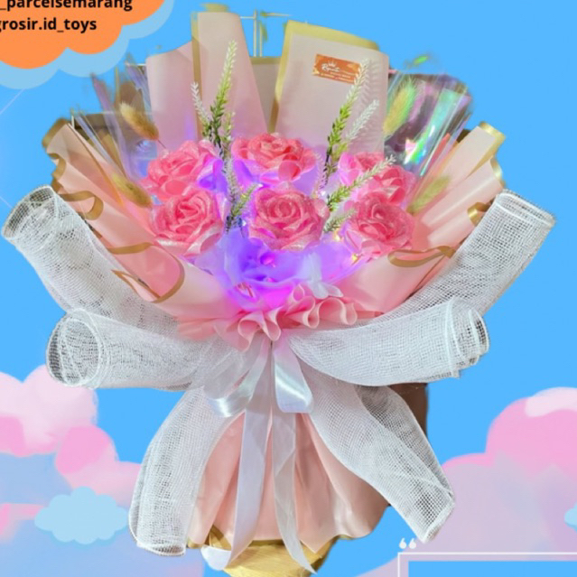 

Ready Instan buket snack jajan Led Bunga bukett wisuda graduations ulang tahun bouquet