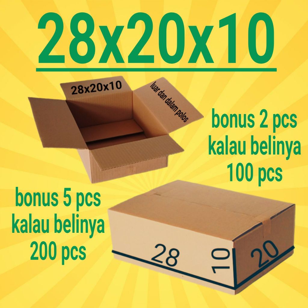 

Kardus Packing Ukuran 28x20x10