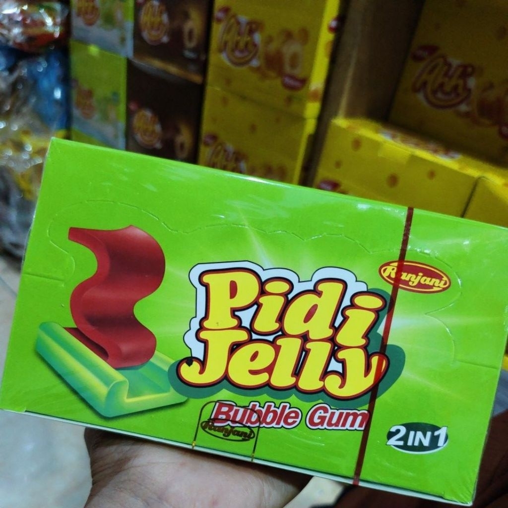 

PIDI JELLY BUBBLE GUM 2IN1 ISI 30PCS