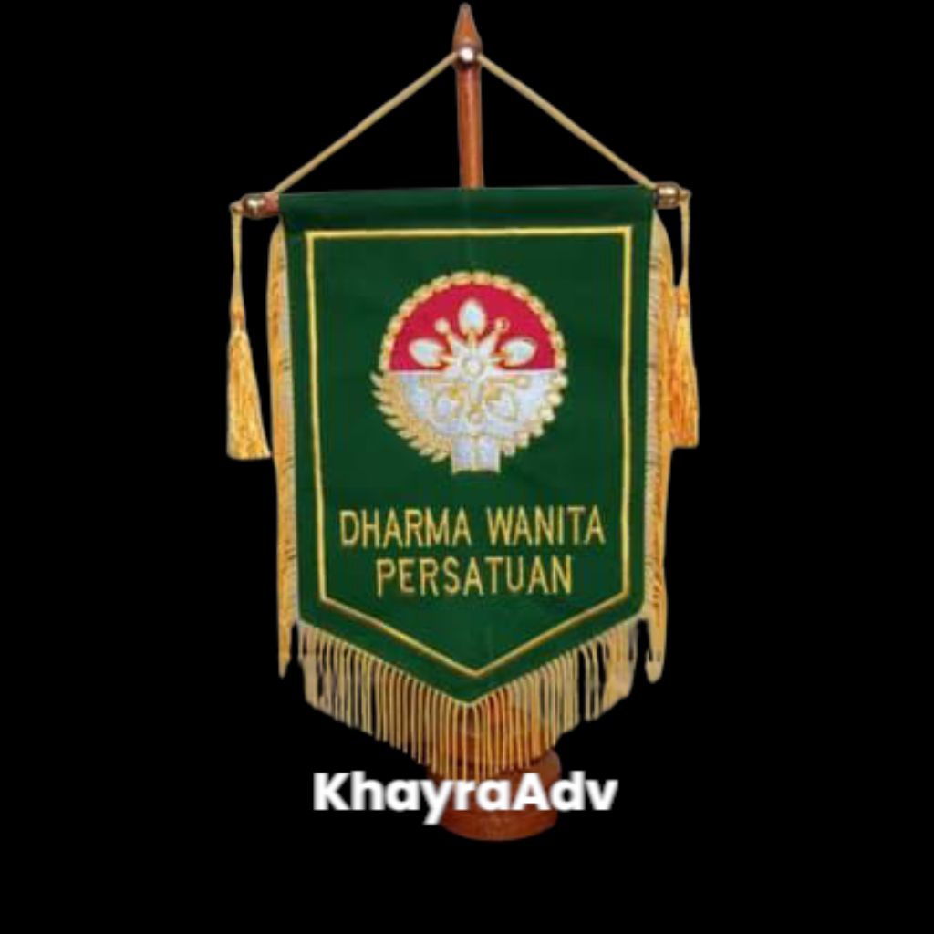 

bendera meja Dharma Wanita Persatuan + tiang