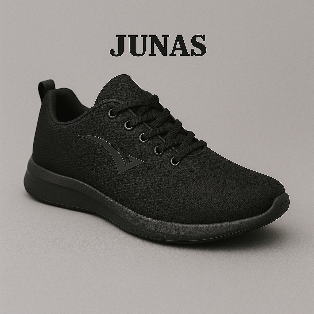 SEPATU SEKOLAH ANAK LAKI LAKI PEREMPUAN HITAM POLOS HITAM PUTIH SD SMP SMA SNEAKERS PRIA WANITA