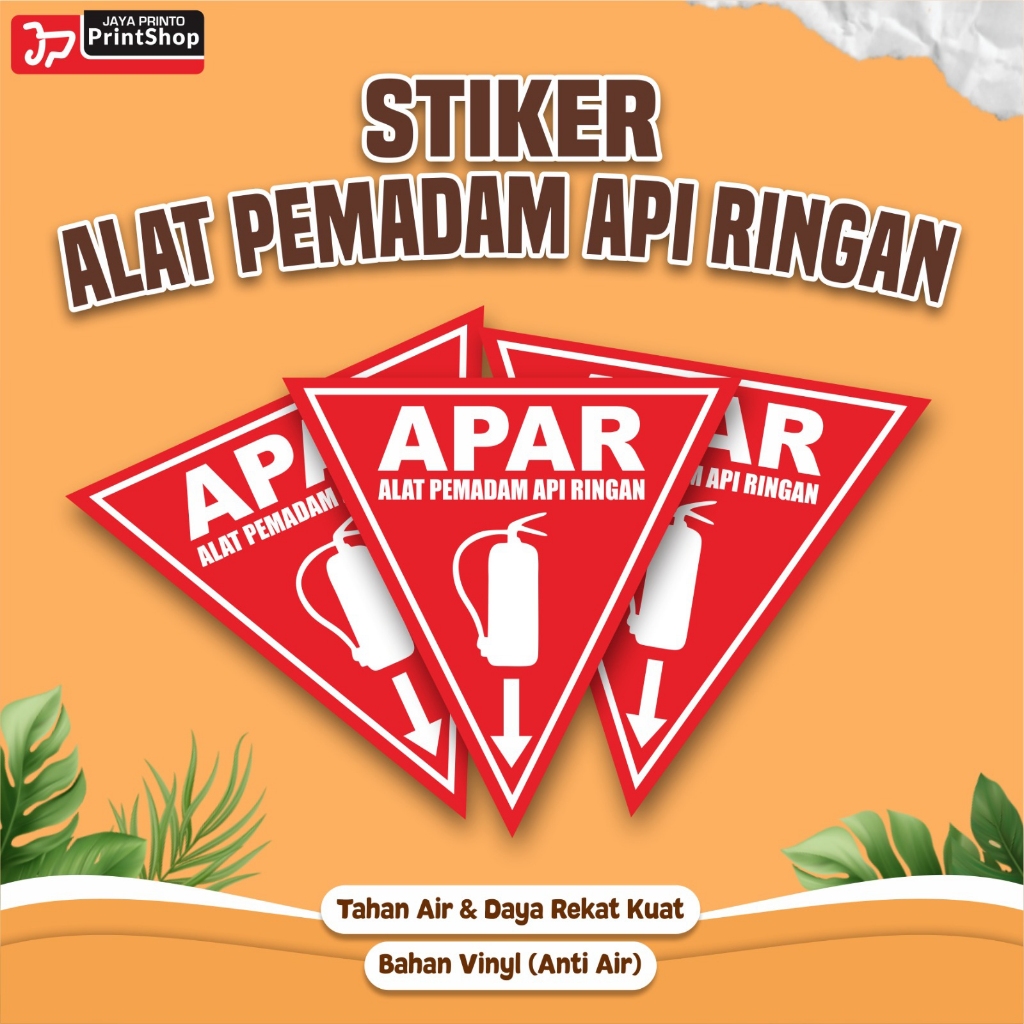

Stiker K3 Sign APAR - Alat Pemadam Api Ringan Tahan Air_STICKER