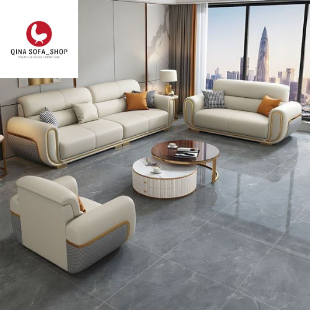 IDEA-Sofa 321 Seater Sofa Ruang Tamu Super Empuk Berbahan Kulit Oscar Berkualitas Premium