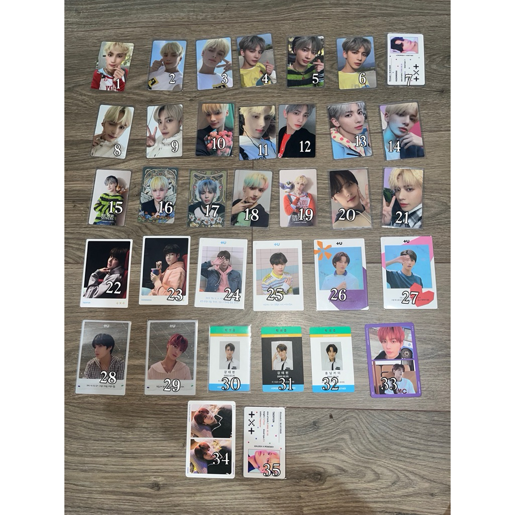 OFFICIAL TXT PHOTOCARD/PC hueningkai taehyun Magic, Star, fight or escape, boy,you minisode