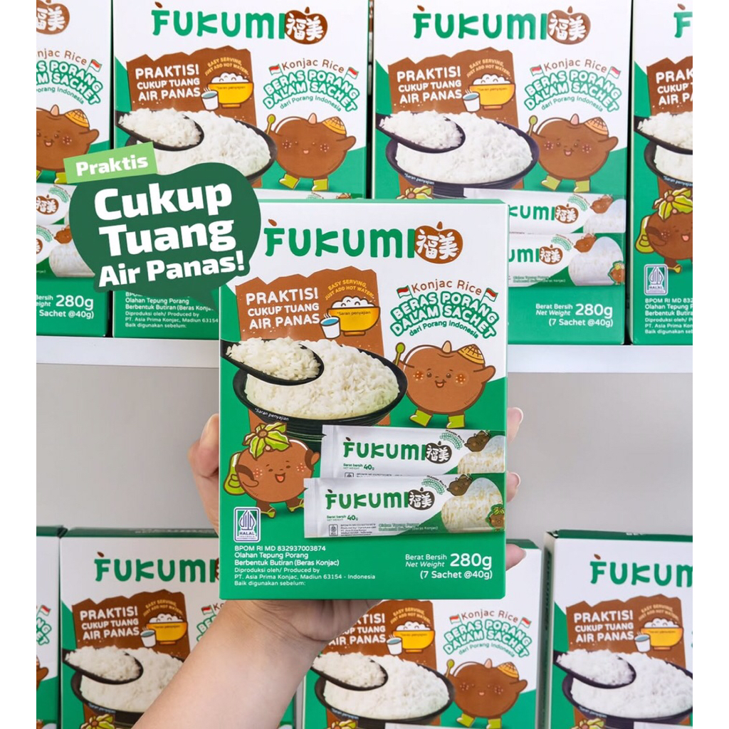 

Beras Porang by Fukumi 1 box isi 7@40 gram