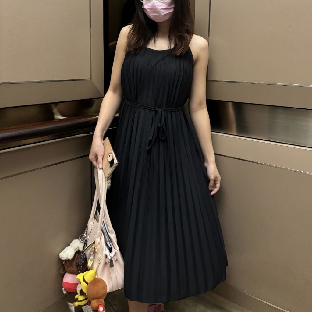 POST MODE DRESS PARTY / SEXY DRESS / TERUSAN HITAM / TANKTOP PANJANG / KUTUNGAN / DRESS HITAM / DAST