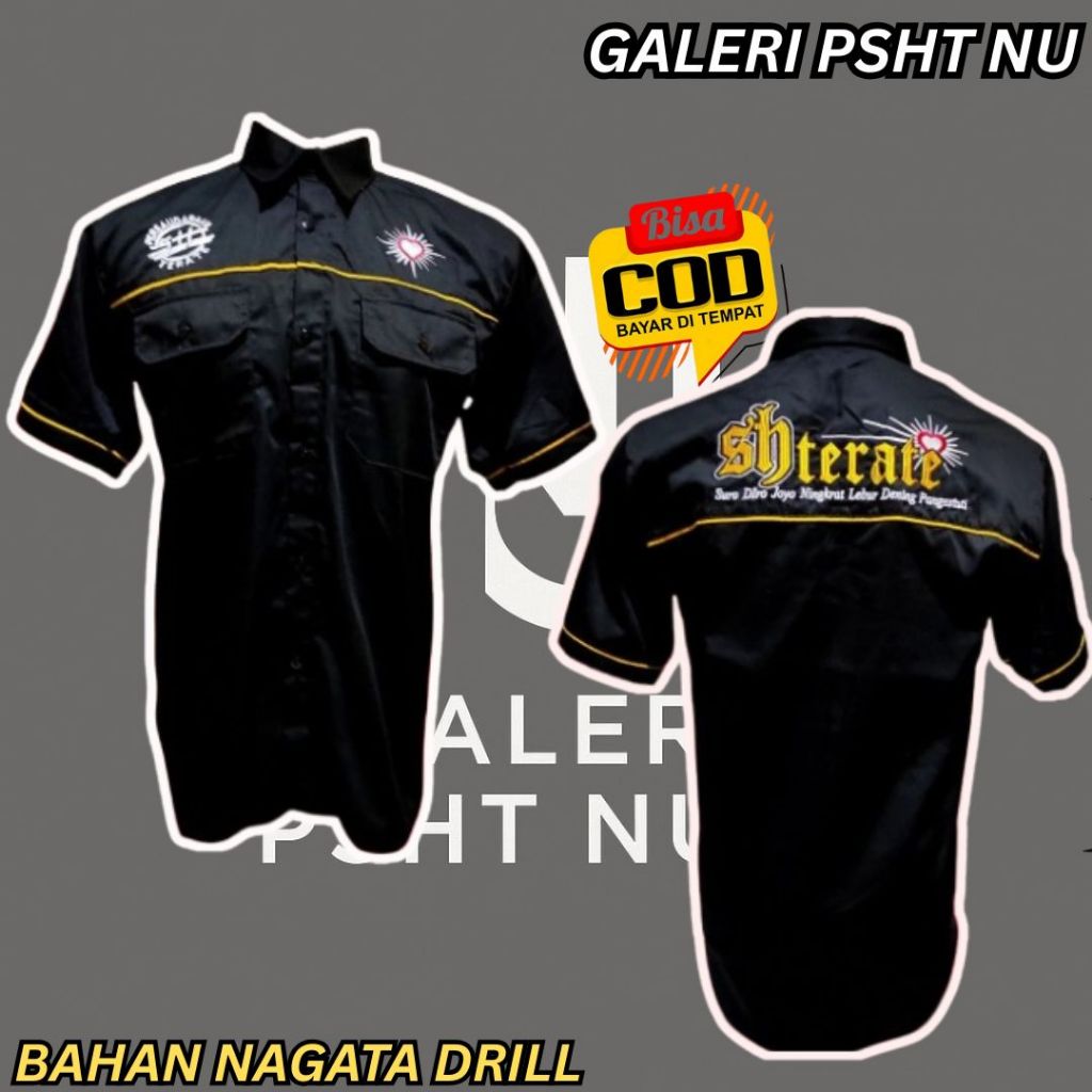 kemeja psht bordir - kemeja psht - kemeja sh terate - kemeja sh terate psht - kemeja psht terbaru