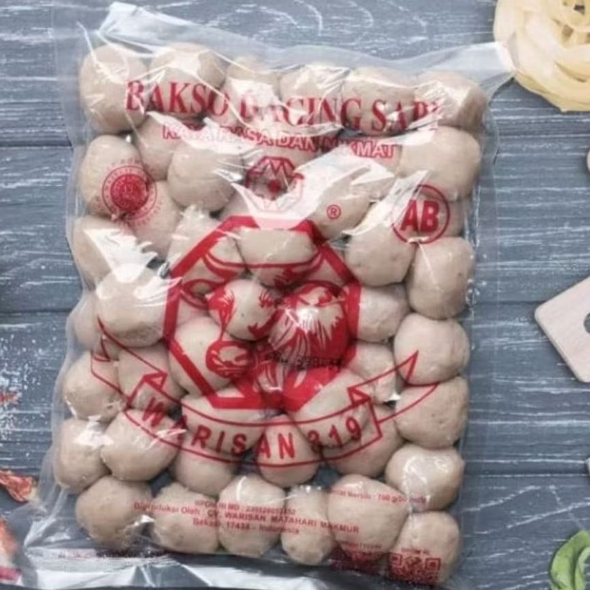 

Bakso Warisan AB isi 50 Butir Daging Sapi