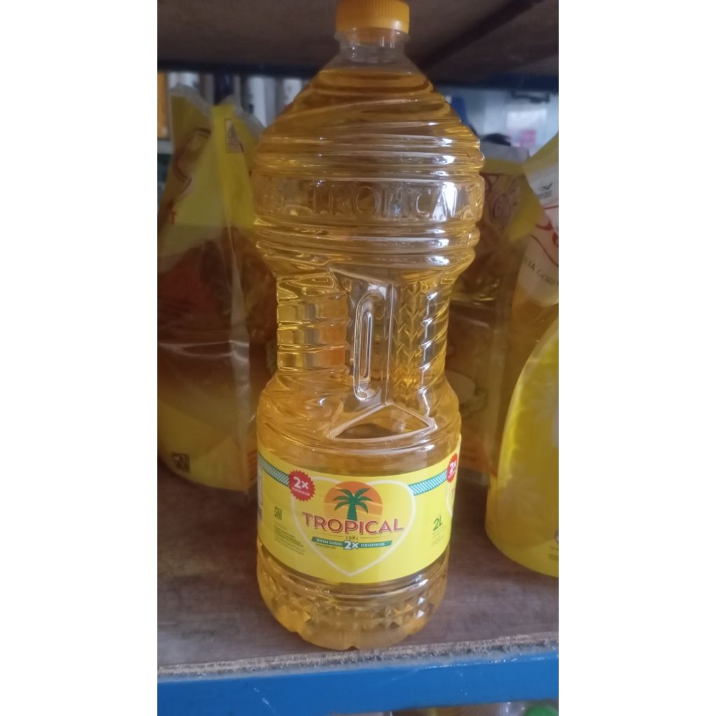 

Minyak goreng Tropical 2 liter botol