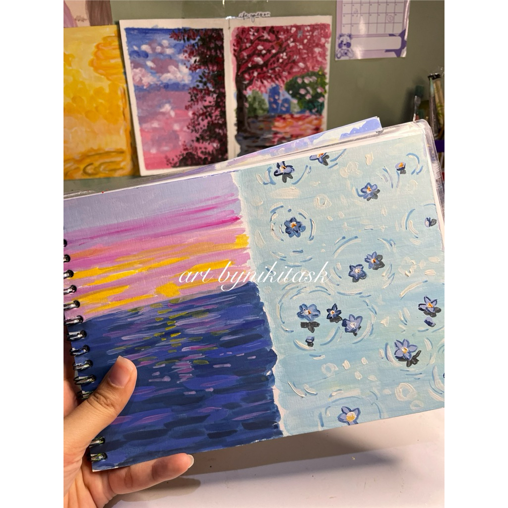 

custom acrylic on paper art | lukisan custom