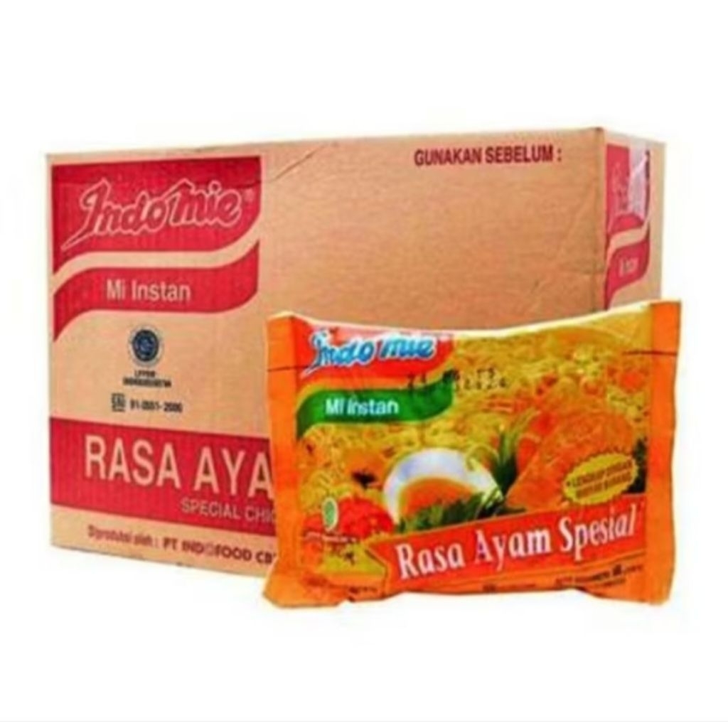 

Indomie Ayam Spesial 68 gr 1 dus isi 40 pcs
