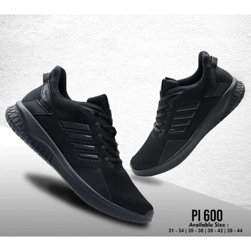 MAHKOTA NGUNUT // SEPATU SEKOLAH PRO ATT PI600 35-44 HITAM HITAM