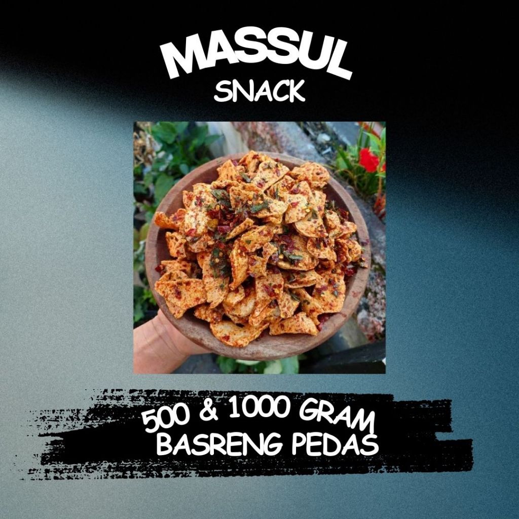 

[500gr & 1kg] Bakso Ikan Goreng Basreng Pedas Renyah Murah Enak Khas Sunda