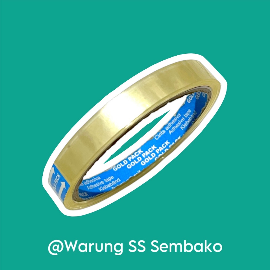 

Gold Pack Isolasi/Solatip Bening 1/2 inch