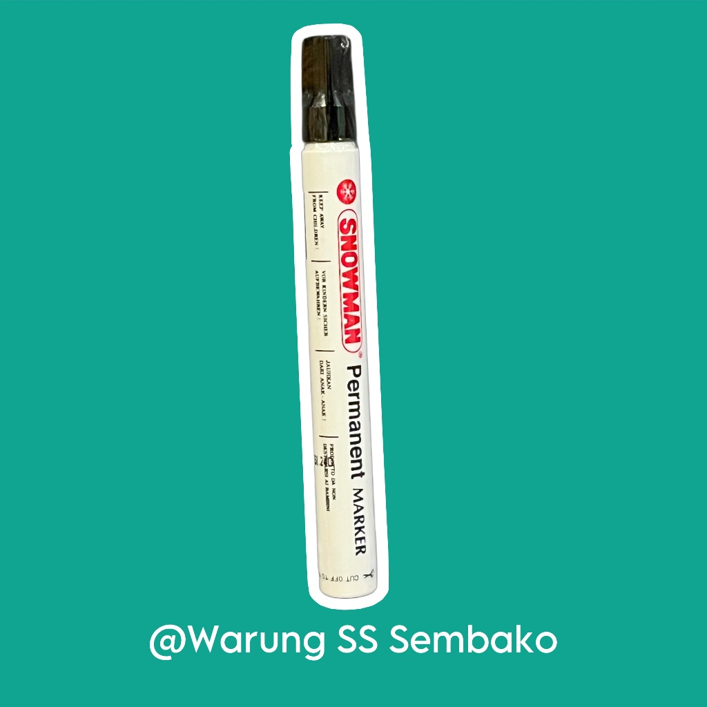 

Snowman Spidol Permanen tinta hitam 1 pcs
