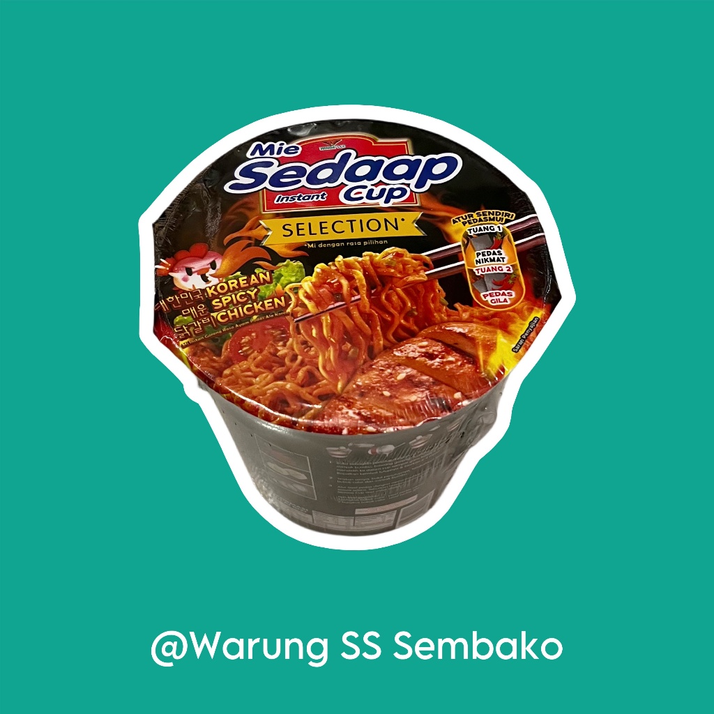 

Sedaap Mi Instan Cup Goreng Selection Rasa Korean Spicy Chicken 1 pcs