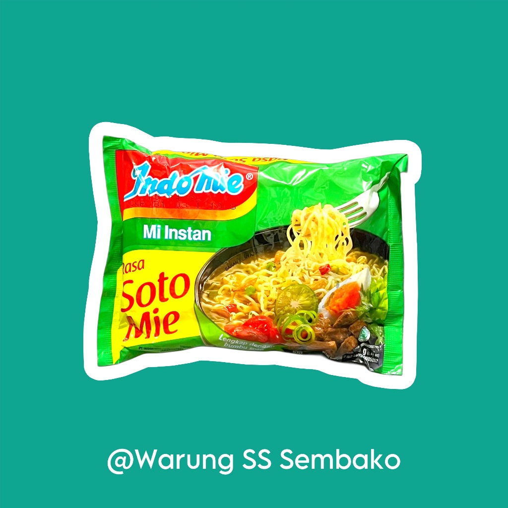 

Indomie Mi Instan Rebus Rasa Soto Mie 1 pcs