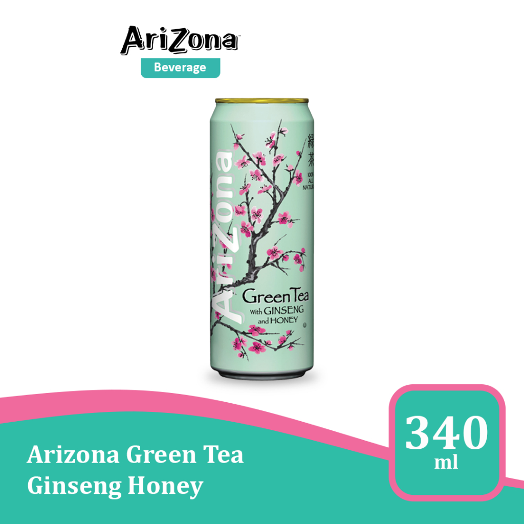 

Arizona Green Tea with Ginseng and Honey 23 oz - Minuman impor USA