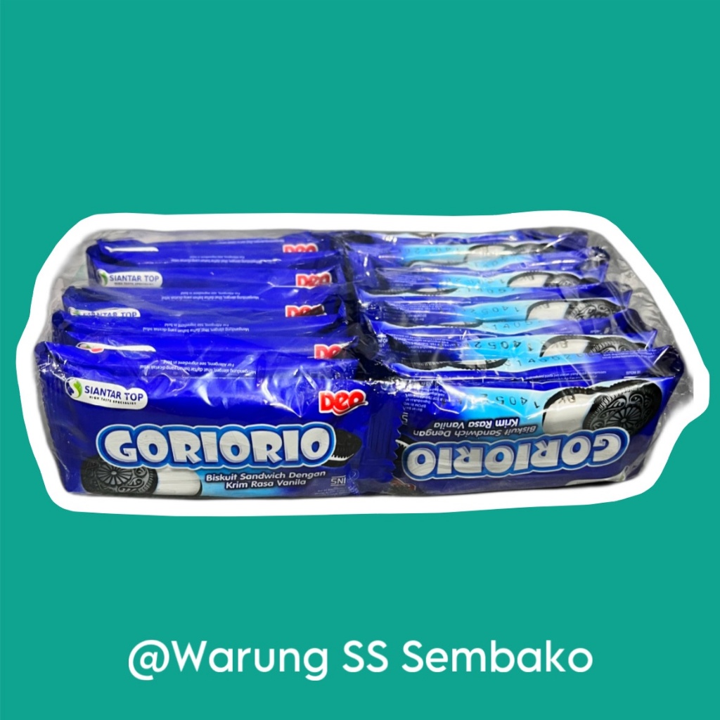 

Siantar Top Goriorio Biskuit Sandwich 1 pack isi 20 pcs