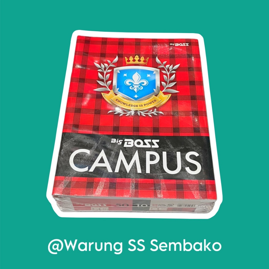 

Big Boss Campus Buku Tulis 50 lembar 1 pack isi 10 buku