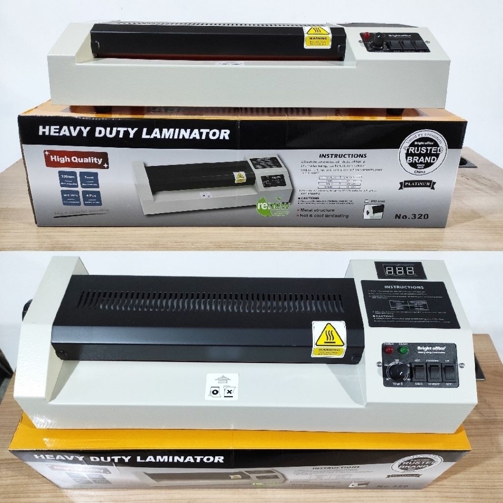 

Mesin Laminating A3 BRIGHT OFFICE 320 Temperature LED Laminating Machine A3 Mesin Laminator Murah Baru