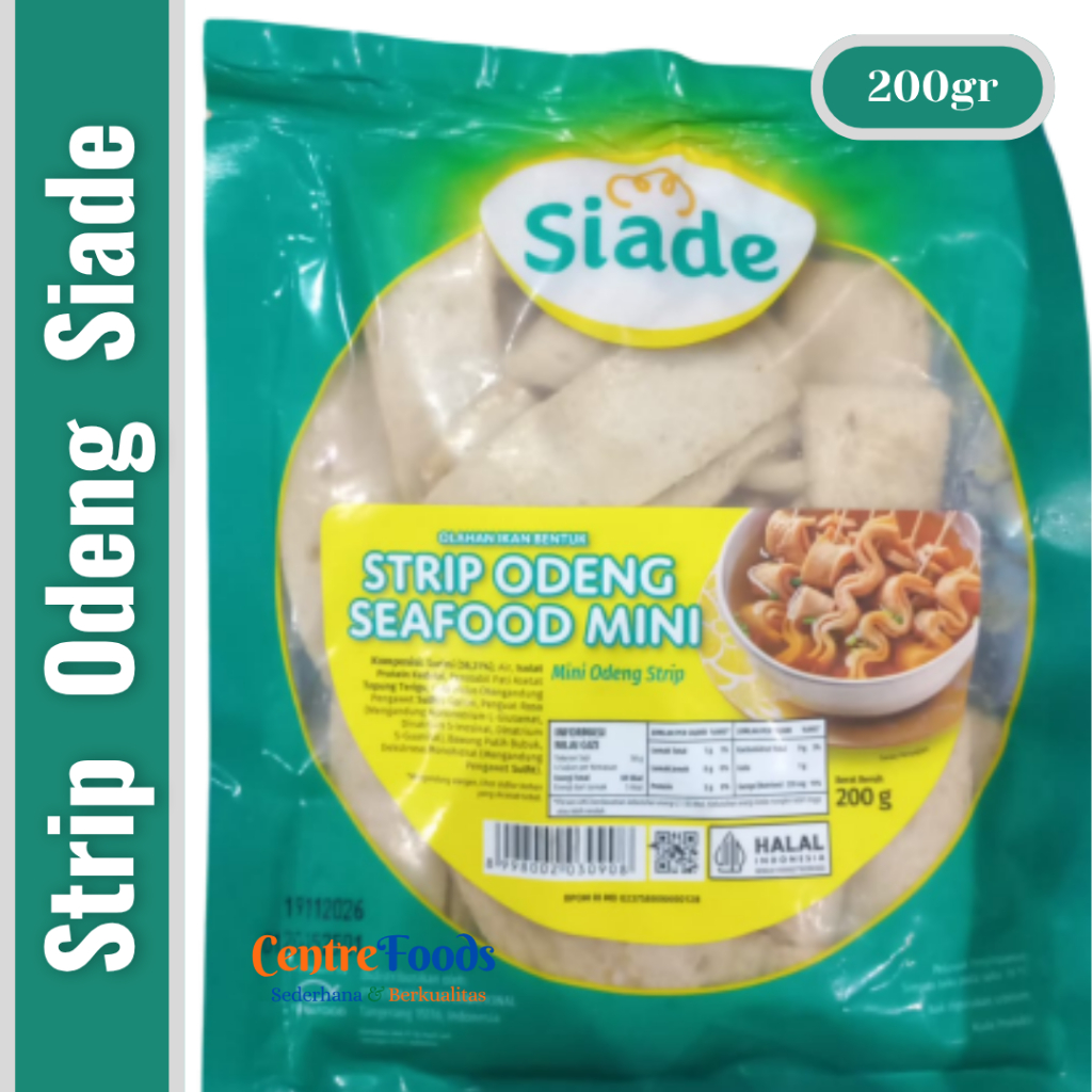 

Ikan Olahan Mini Odeng Strip - Strip Odeng Seafood Mini SIADE | 200gr [ Harga Per BKS ]
