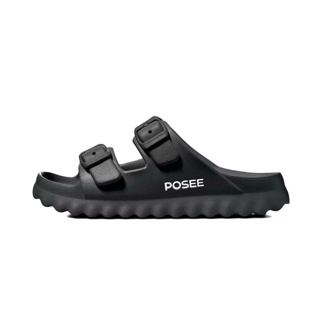 sandal karet pose ban 2 sandal full karet pria-wanita terbaru