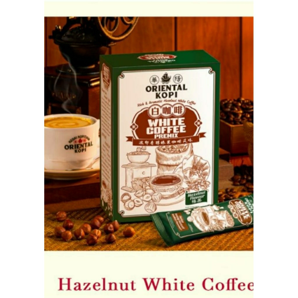 

Hazelnut white coffee flavour Oriental Kopi Malaysia