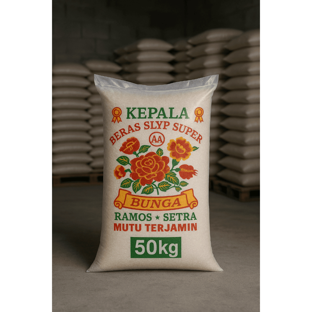 BERAS BUNGA 50KG PULEN - PREMIUM