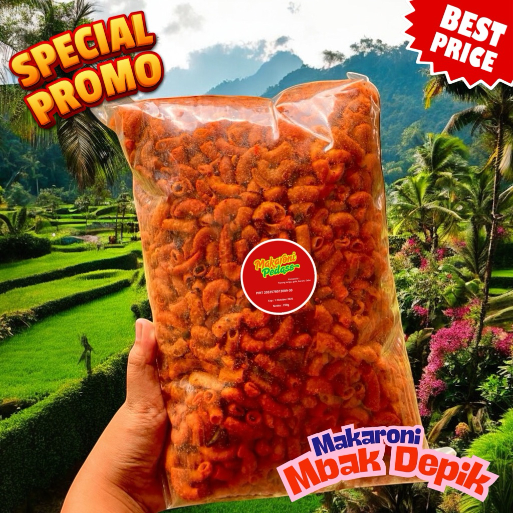 

Makaroni Super Garing Pedas 250gr – Renyah Terus!