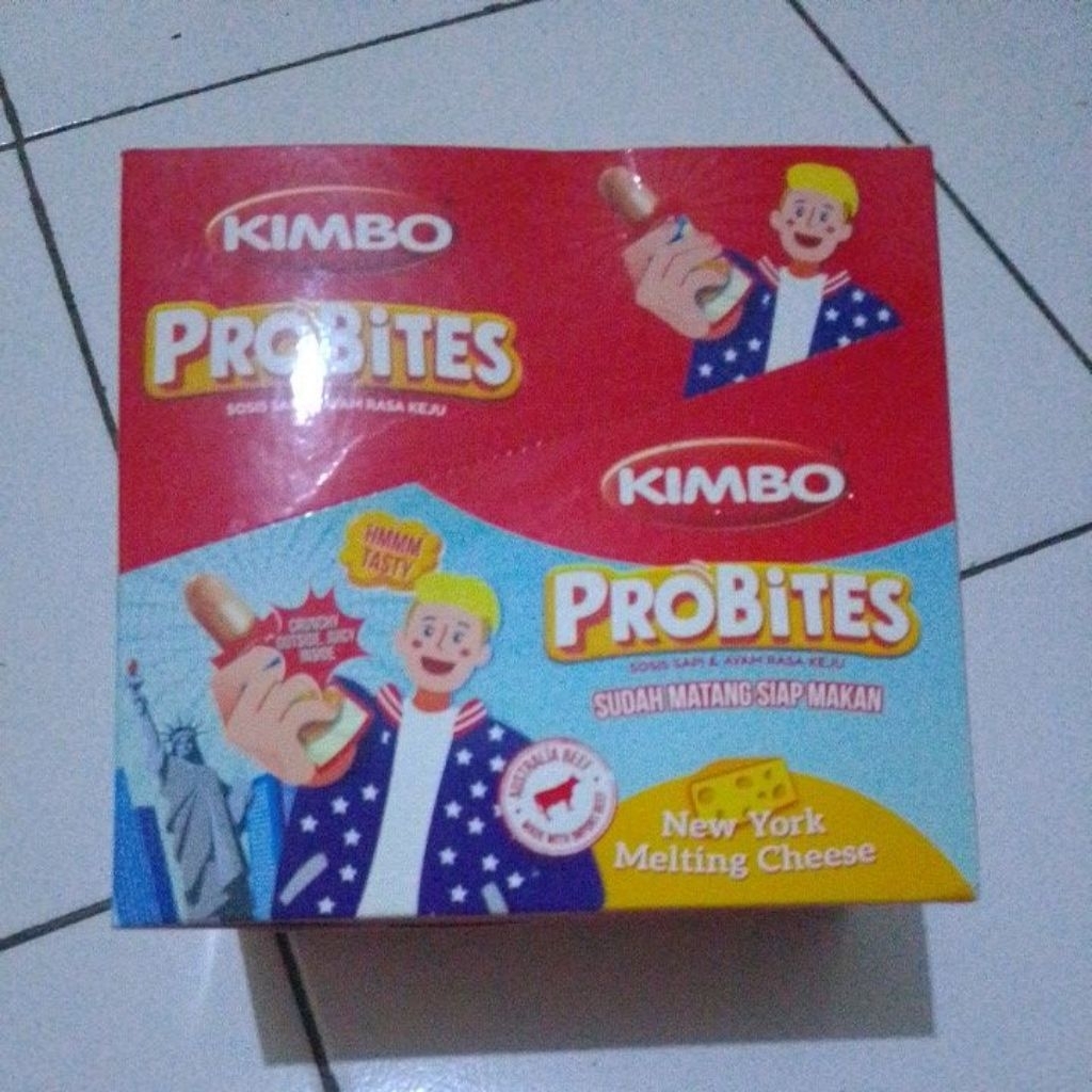 

Sosis Kimbo Probites Rasa Keju (1Box 12Pcs)