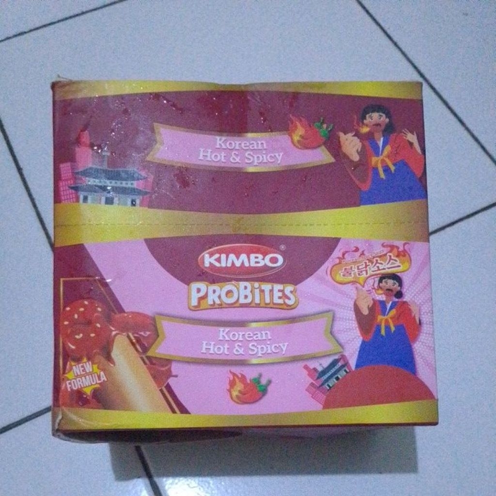

Sosis Kimbo Probites Rasa Korean Spicy (1box 12Pcs)