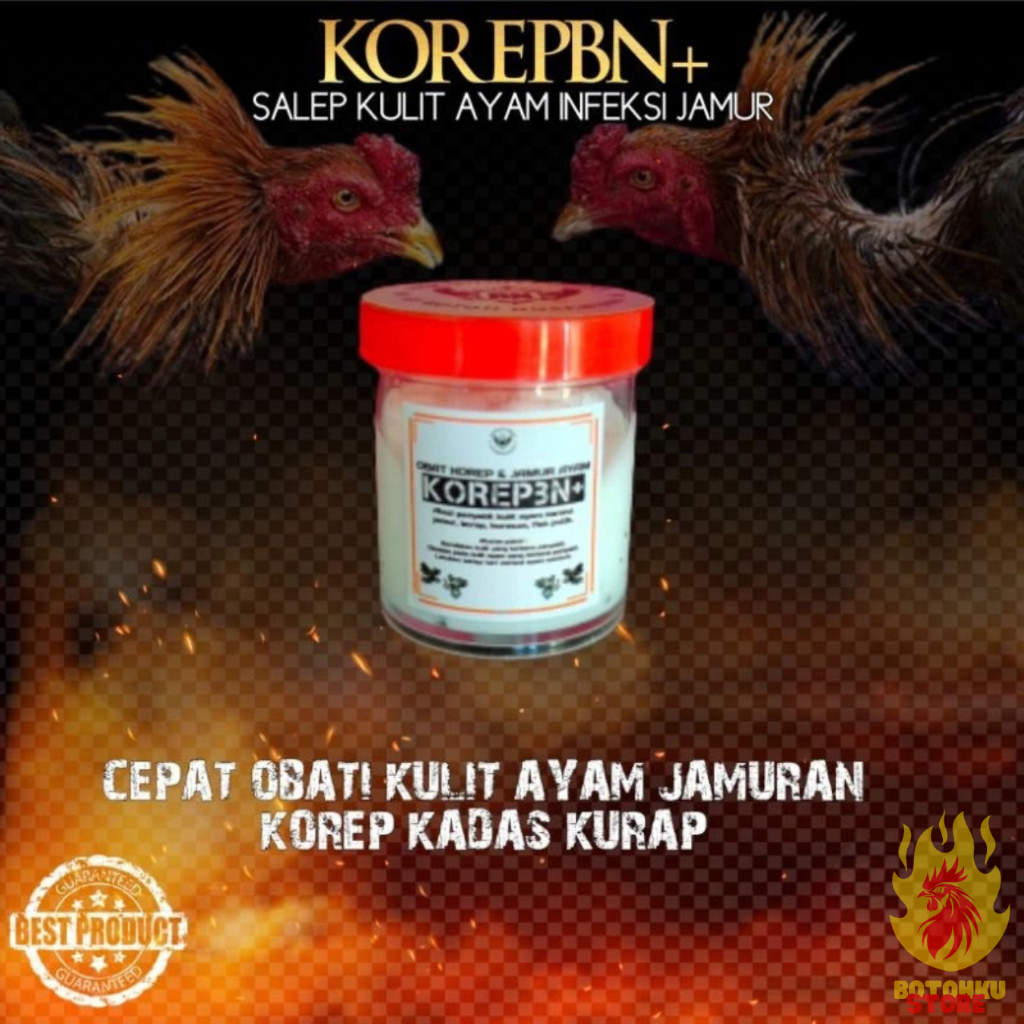KOREPBN+ Salep Korep Ayam | Obat Buras untuk Ayam Bangkok, Aduan & Laga