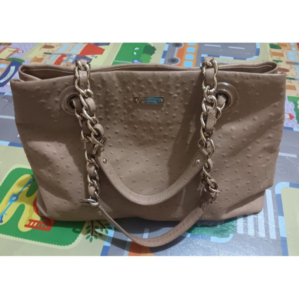 SALE - Kate Spad* Ostrich Tote Bag Preloved