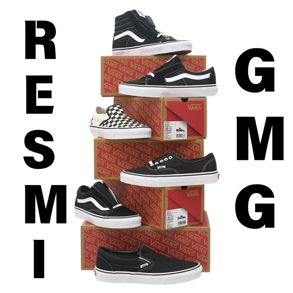 (RESMI PT GMG/NAVYA) CLASSIC CORE / OLDSKOOL SLIP-ON SK8-HI SK8-LOW ORIGINAL 100%