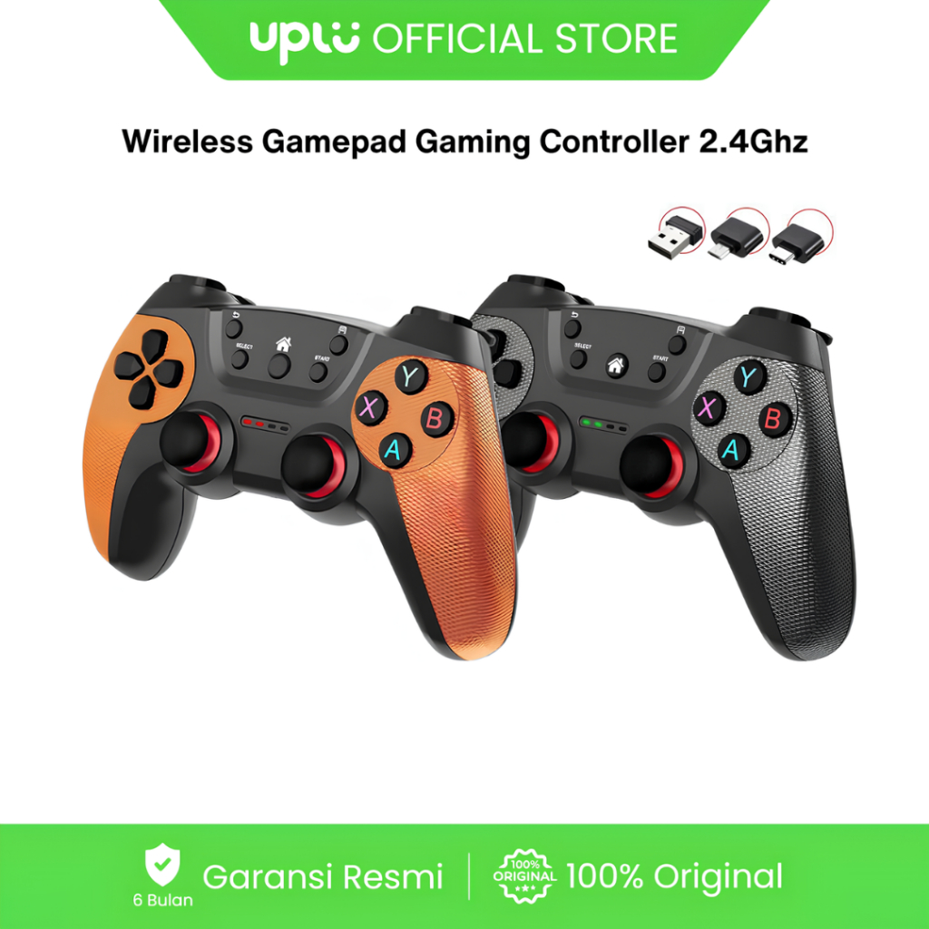 burgandy store - UPLU Gamepad Wireless 2.4G Joystick Gaming Controller For PC/PS3/TV/Phone